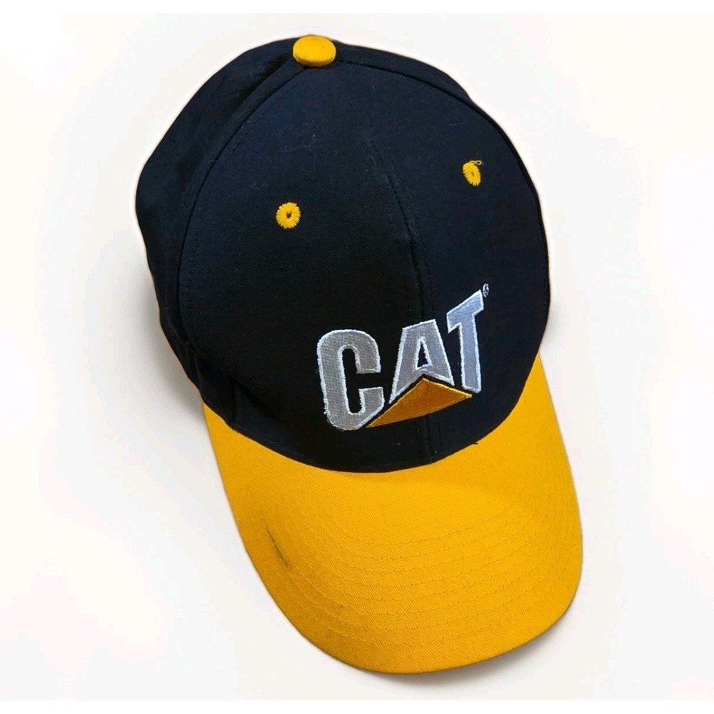 Caterpillar Cat‎ Hat OS Black Snapback Cap Workwear Adjustable